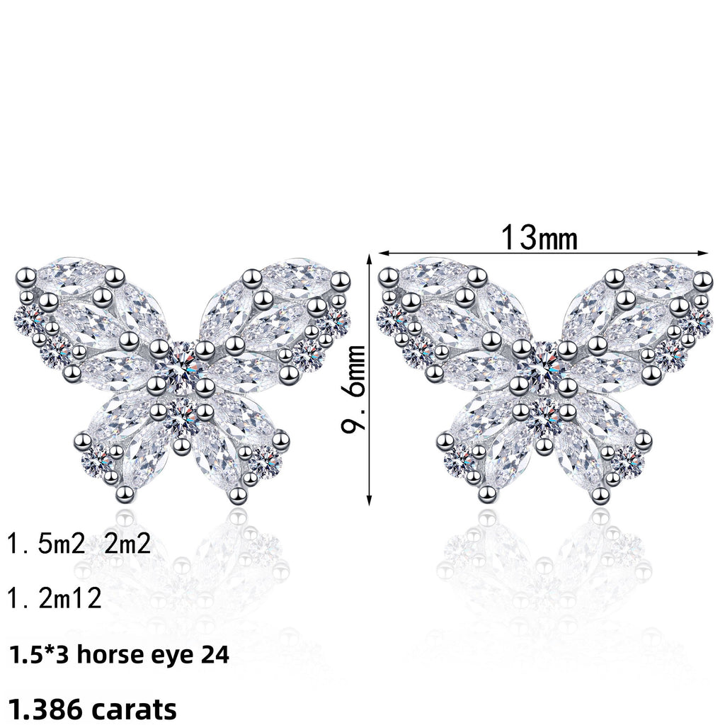 Nuba Butterfly Moissanite Earrings
