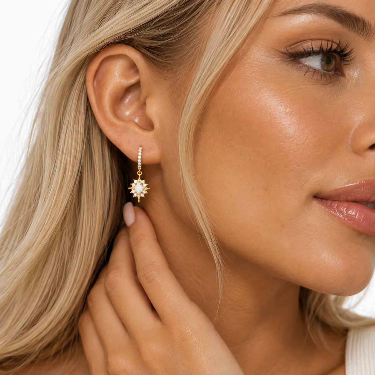 Nuba Opal Star Earrings