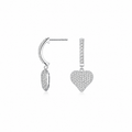 Nuba Heart Moissanite Earrings
