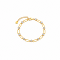 Nuba Gold Loop Moissanite Bracelet