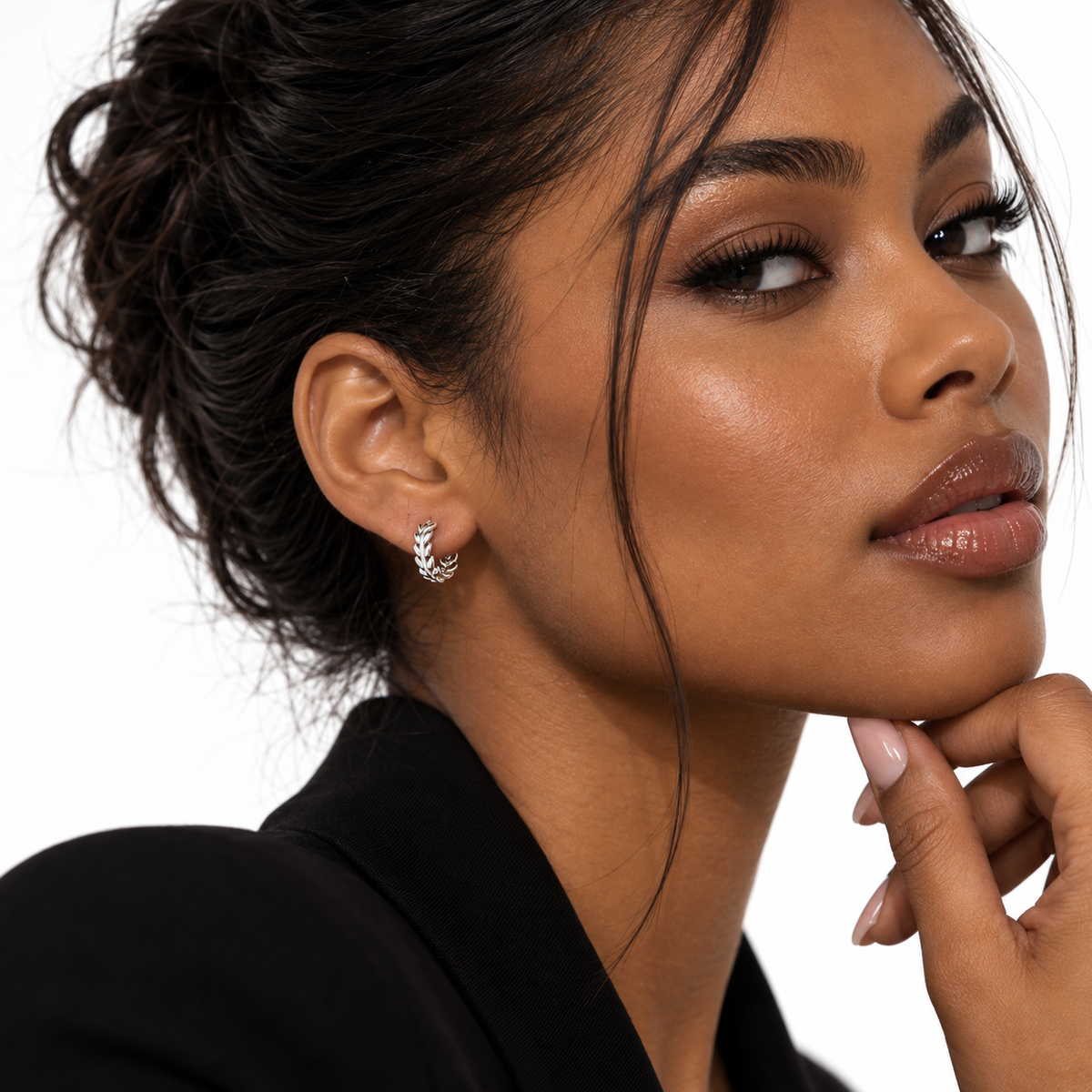 Nuba Leaf & Wheat Earrings