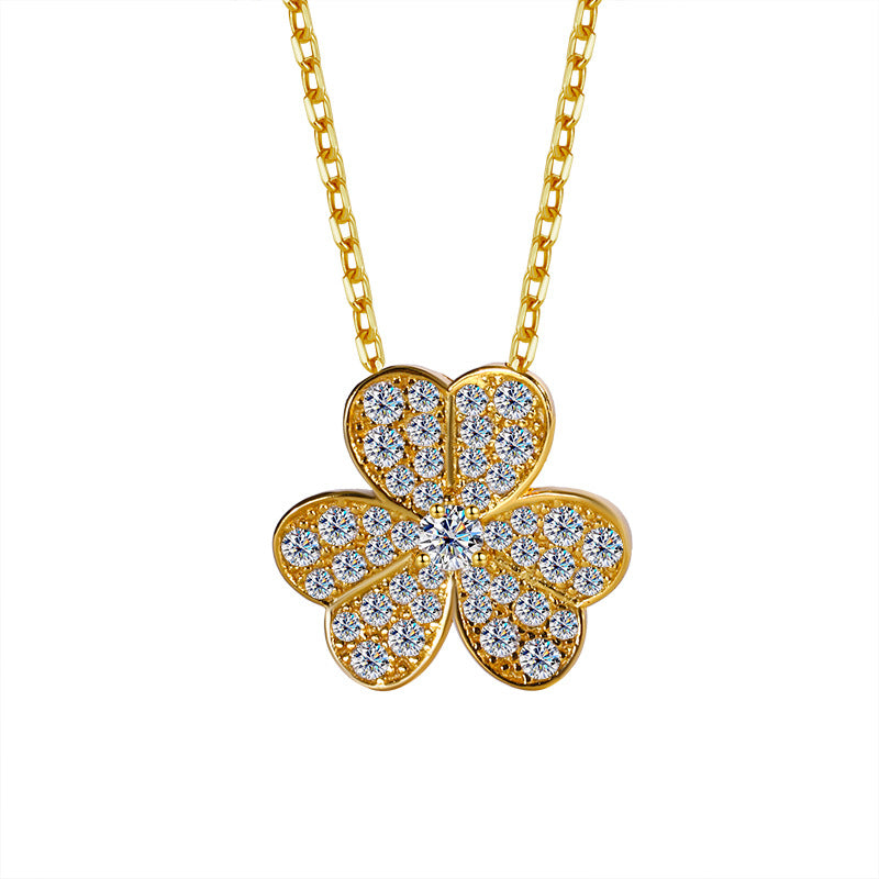 Nuba Clover Moissanite Necklace