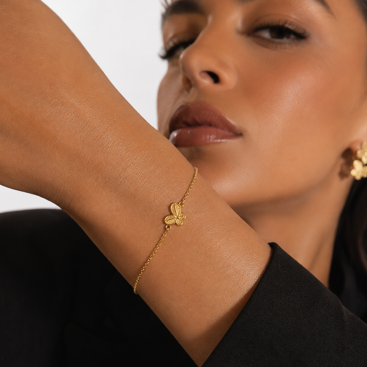 Nuba Butterfly Gold Bracelet