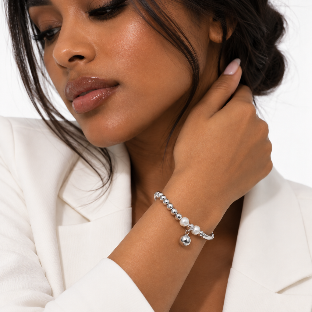 Nuba Pearl Bead Bracelet