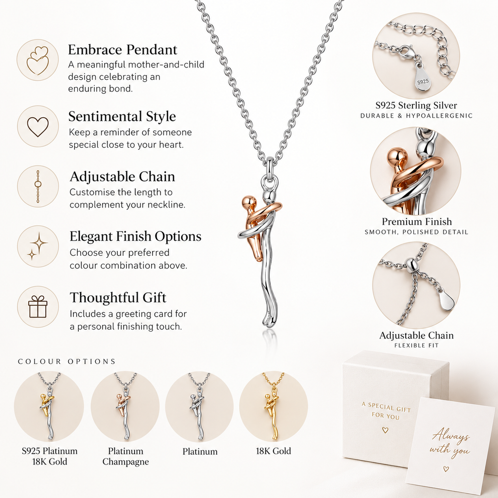 Nuba Amara Embrace Pendant Necklace