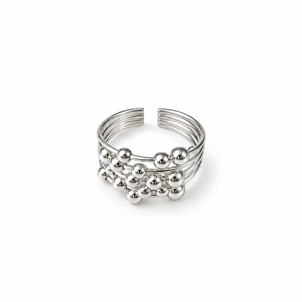 Nuba Double-Layer Geometric Ring
