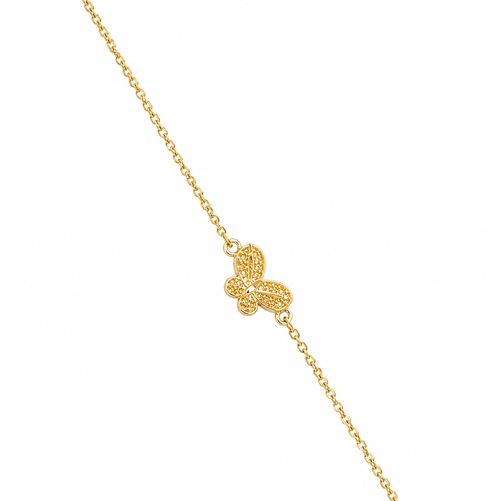 Nuba Butterfly Gold Bracelet