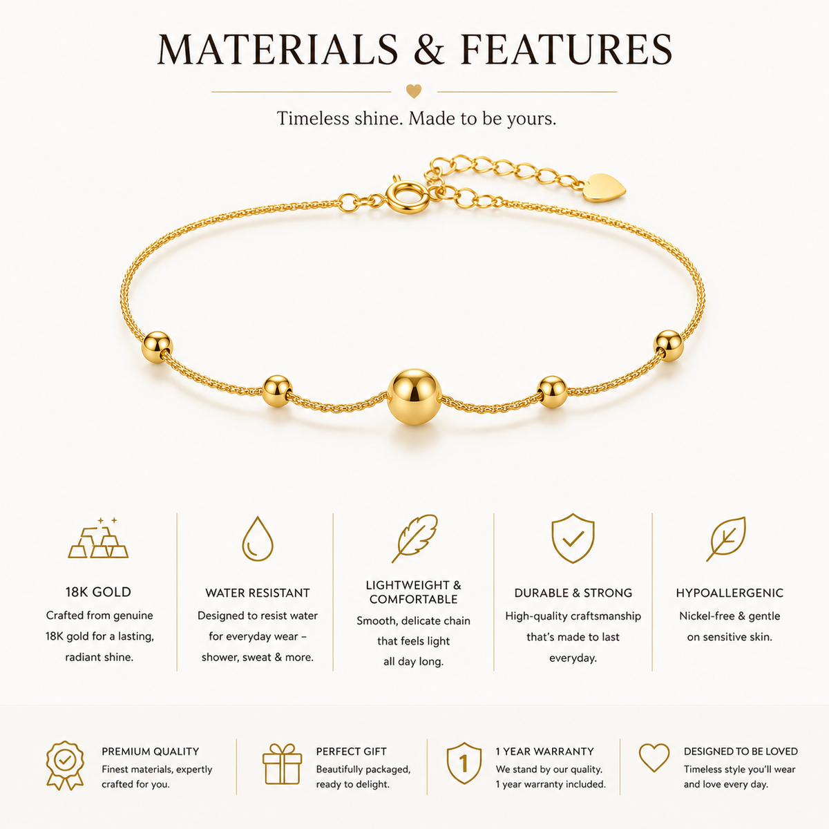 Nuba 18K Gold Cat's Eye Bracelet