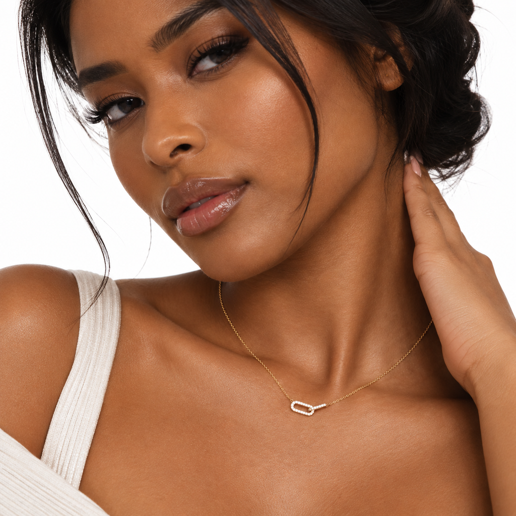 Nuba Double Oval Interlocking Necklace