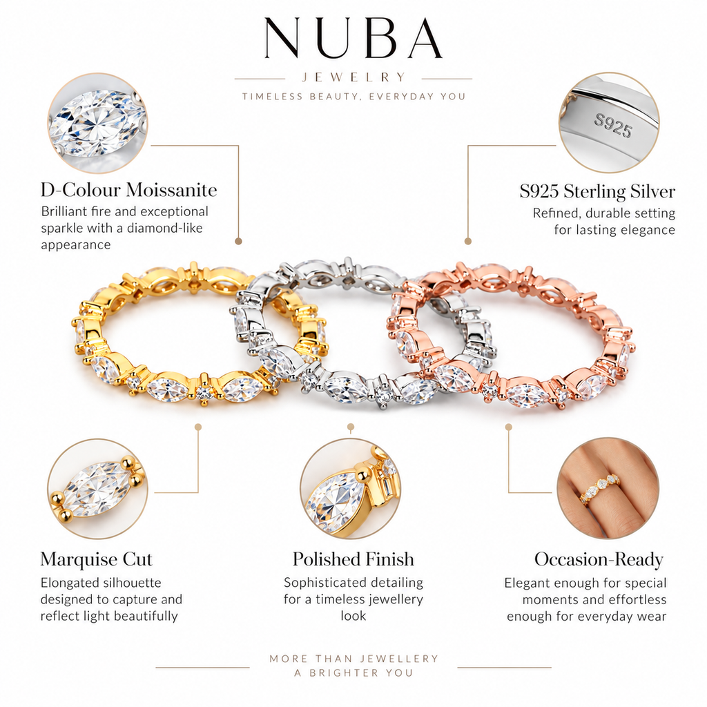 Nuba Marquise Moissanite Ring