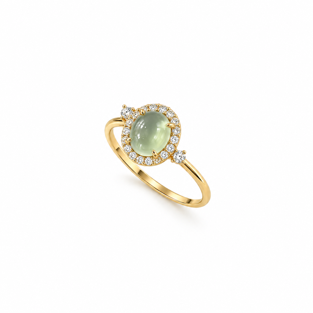 Nuba Jade Oval Signature Ring