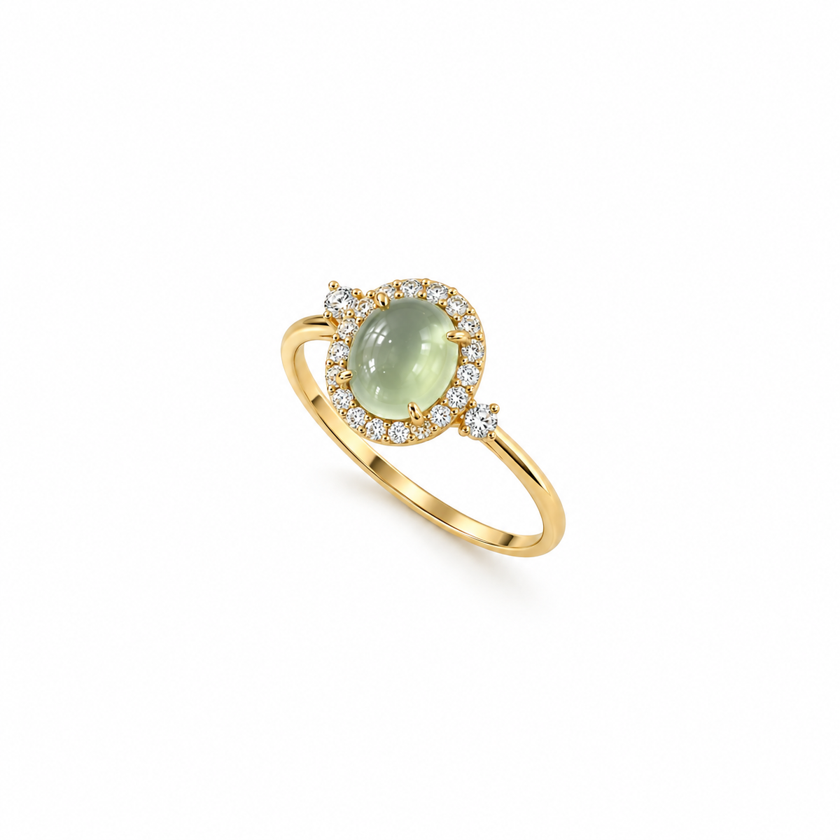 Nuba Jade Oval Signature Ring