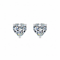 Nuba Heart Moissanite Earrings