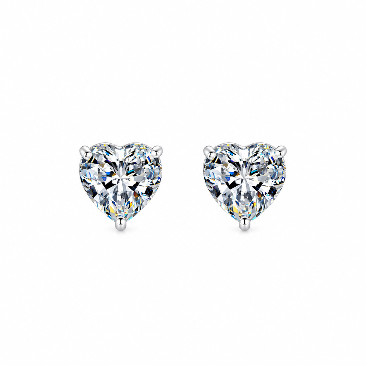 Nuba Heart Moissanite Earrings
