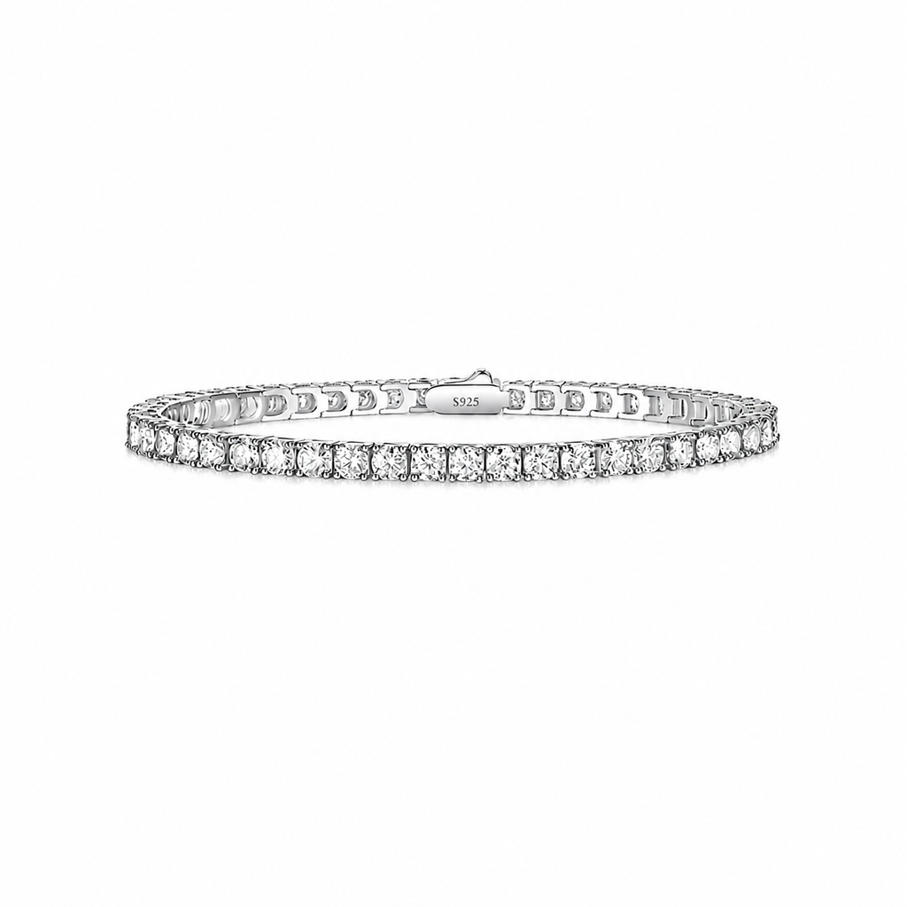 Nuba Moissanite Clover Tennis Bracelet