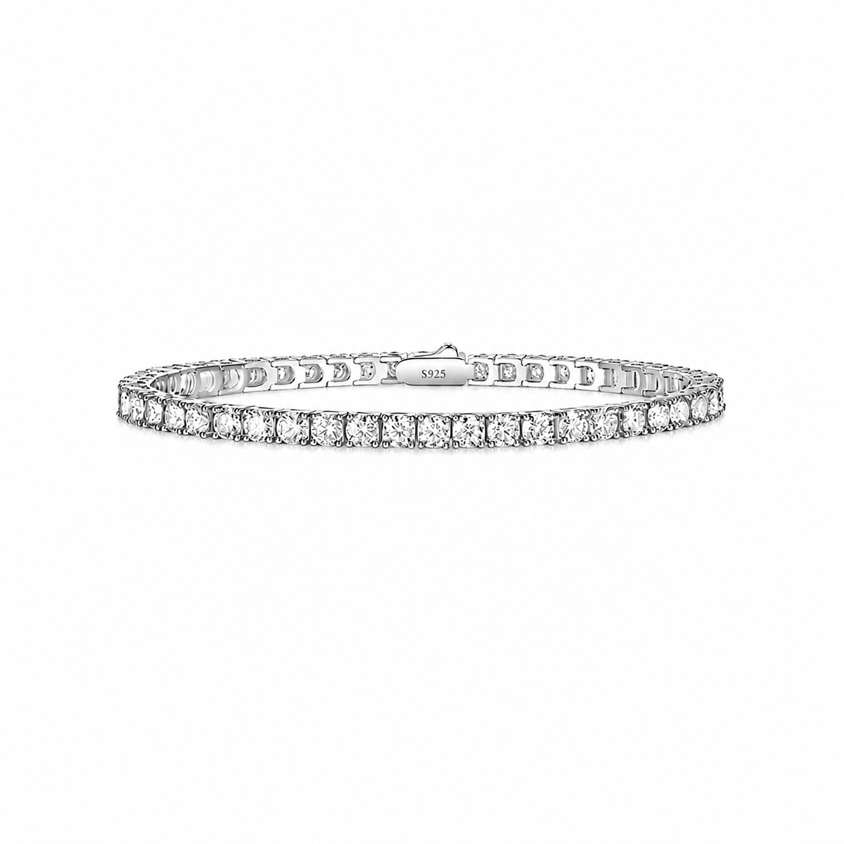 Nuba Moissanite Clover Tennis Bracelet