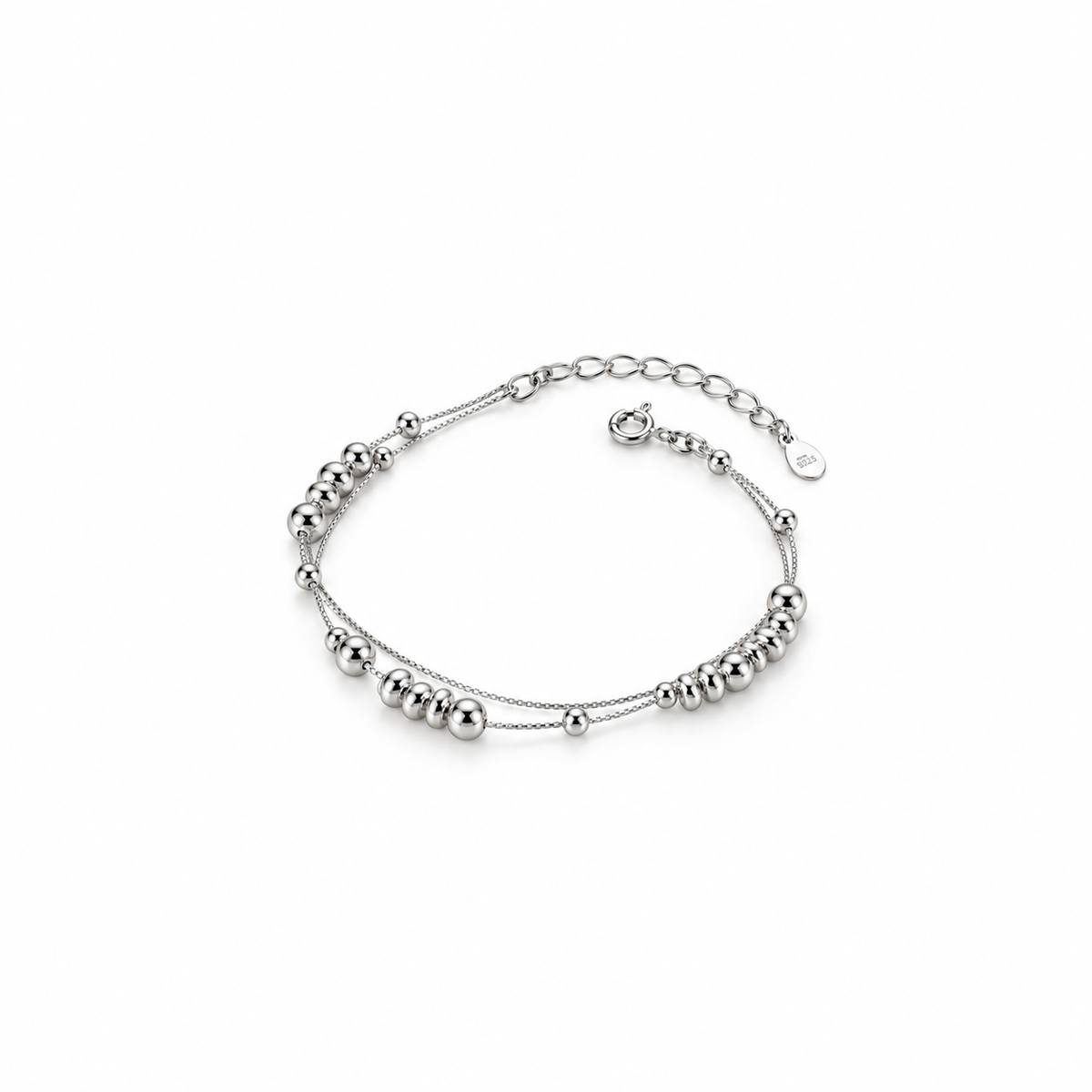 Nuba Double Layer Disc Bead Bracelet