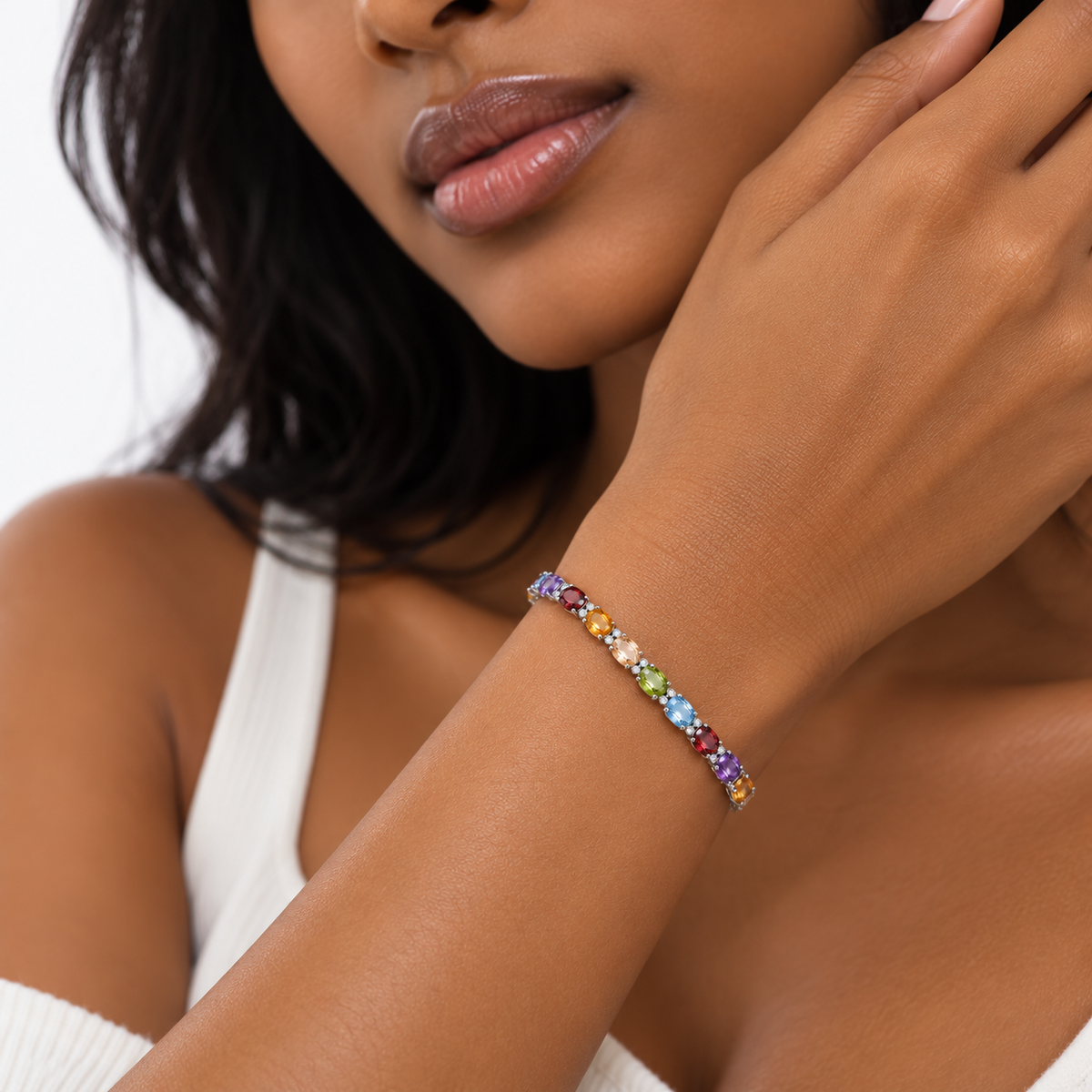 Nuba Natural Gemstone Bracelet