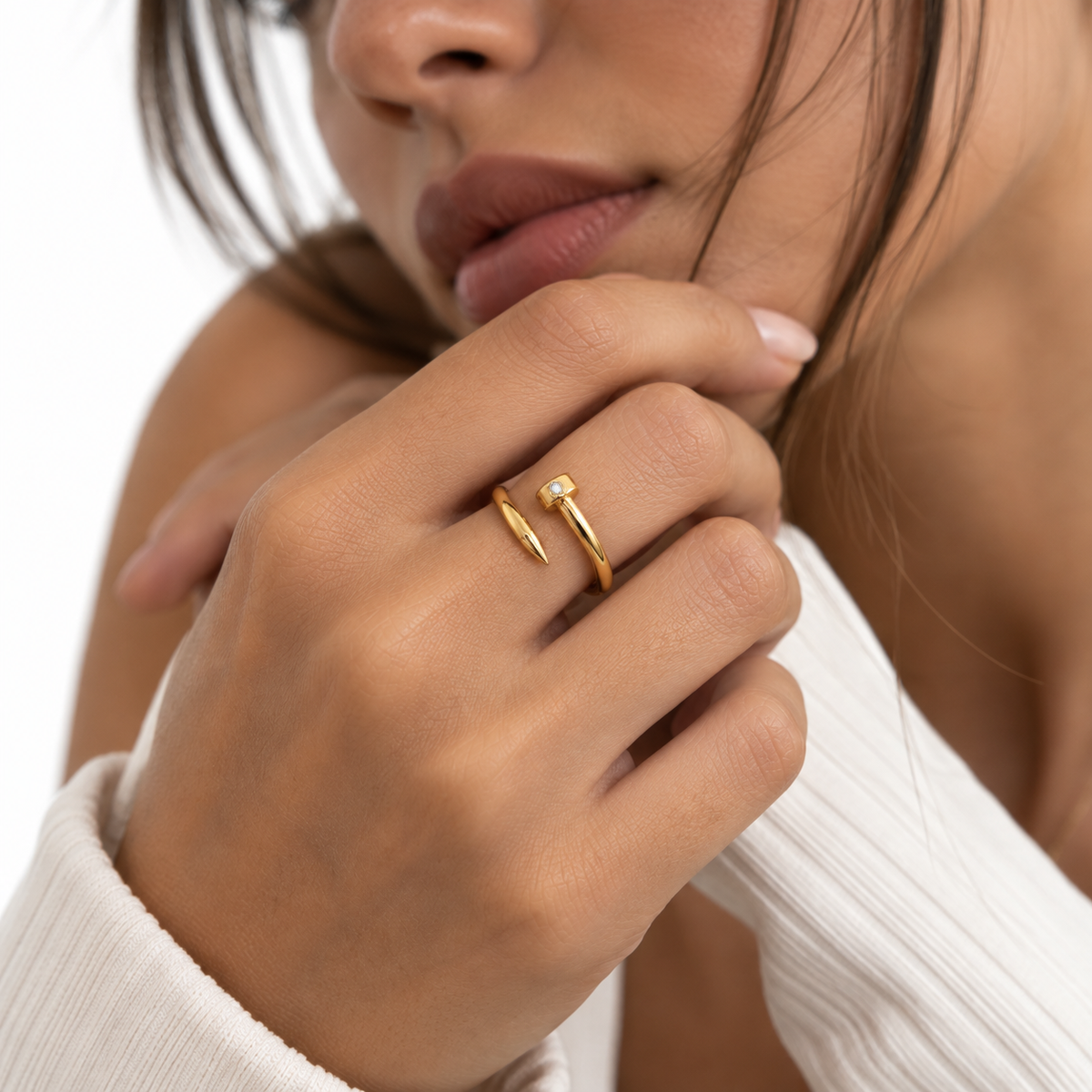 Nuba Crossover Open Ring