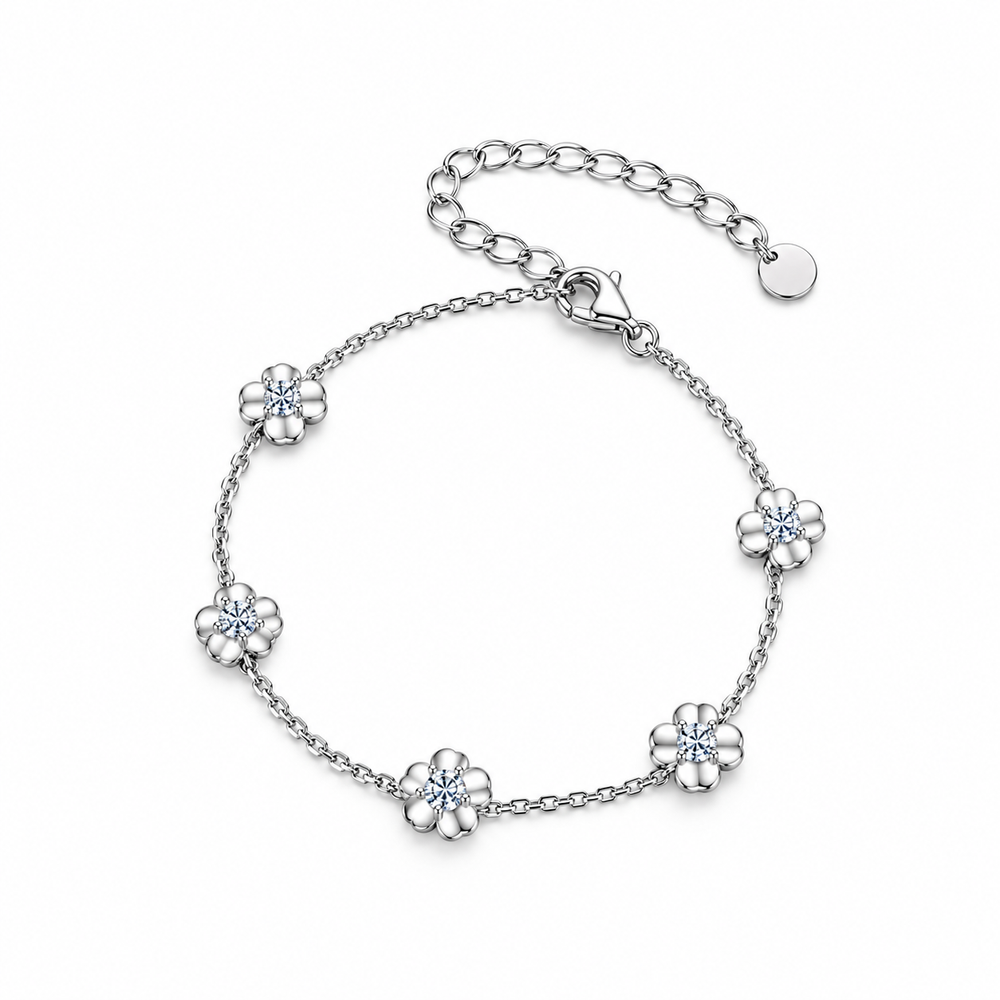 Nuba Moissanite Clover Jewellery Set