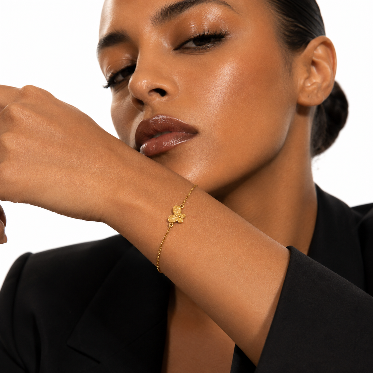 Nuba Butterfly Gold Bracelet