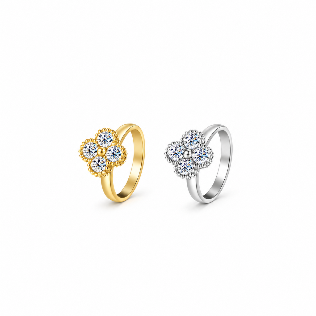 Nuba Seraphina Clover Moissanite Ring