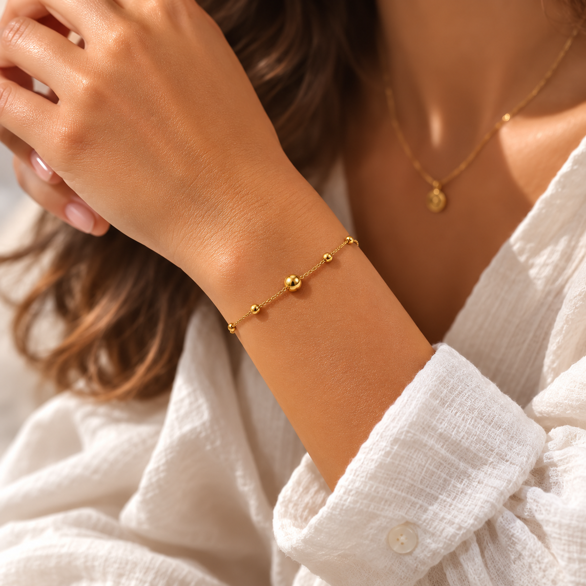 Nuba 18K Gold Cat's Eye Bracelet