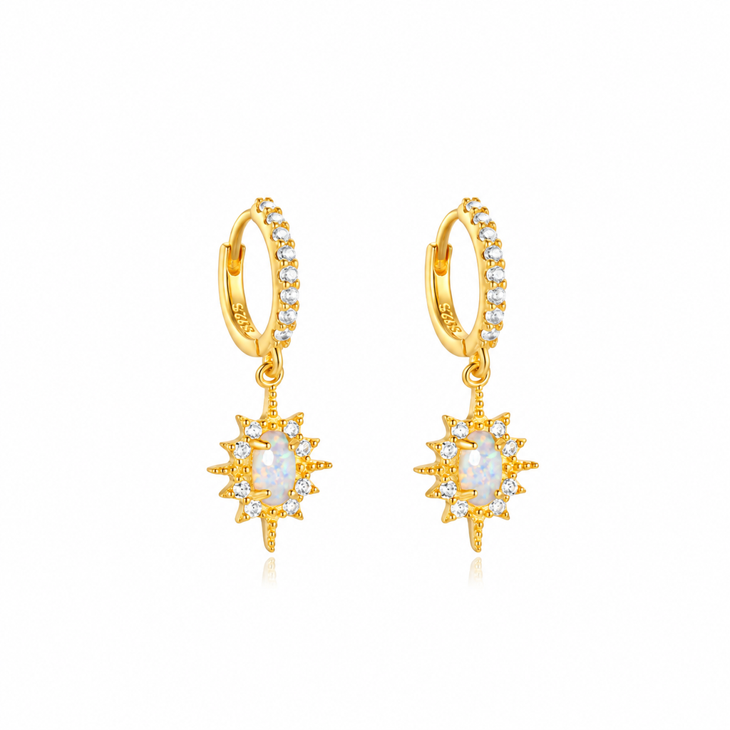 Nuba Opal Star Earrings