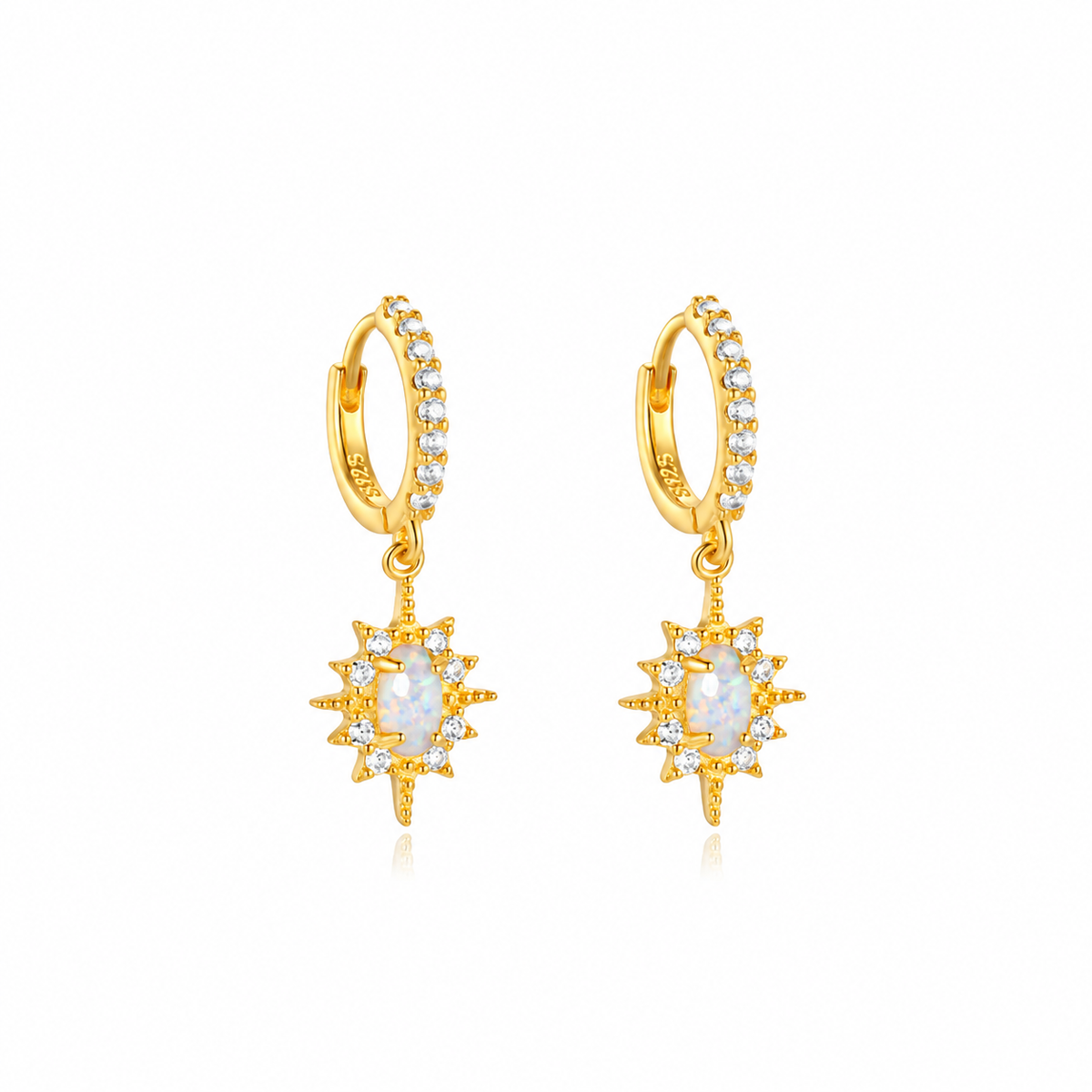 Nuba Opal Star Earrings