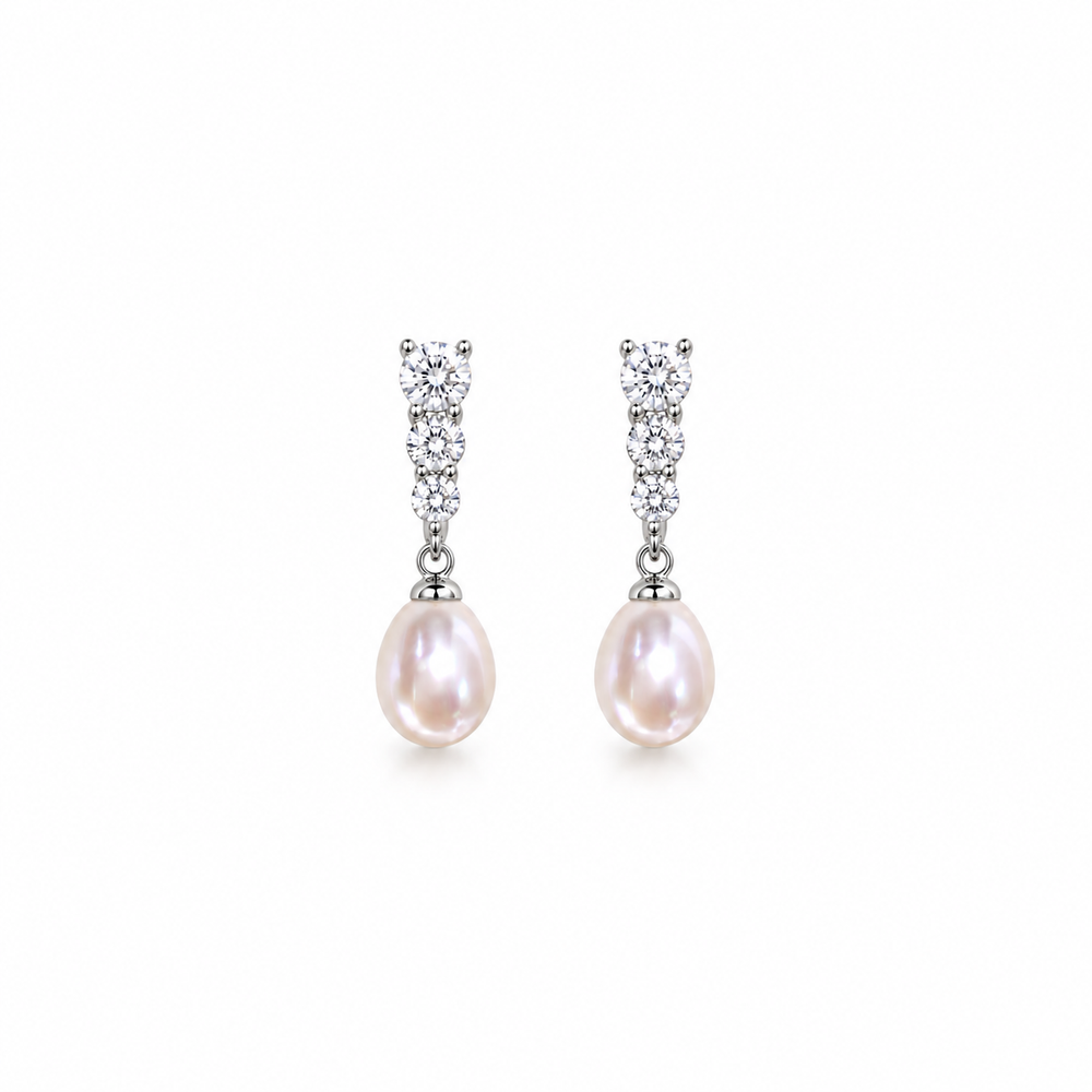 Nuba Pearl Drop Studs