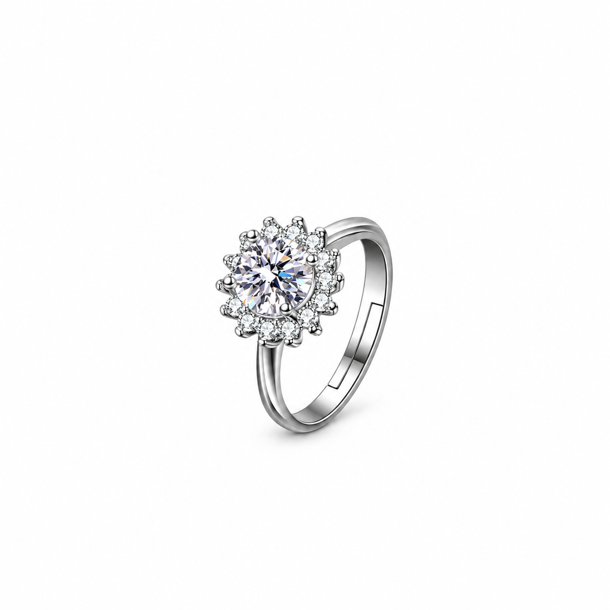 Nuba Sunflower Moissanite Jewellery Set