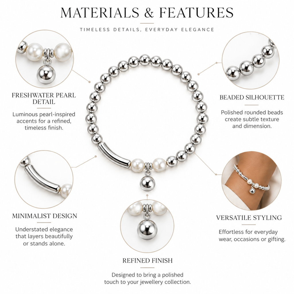 Nuba Pearl Bead Bracelet