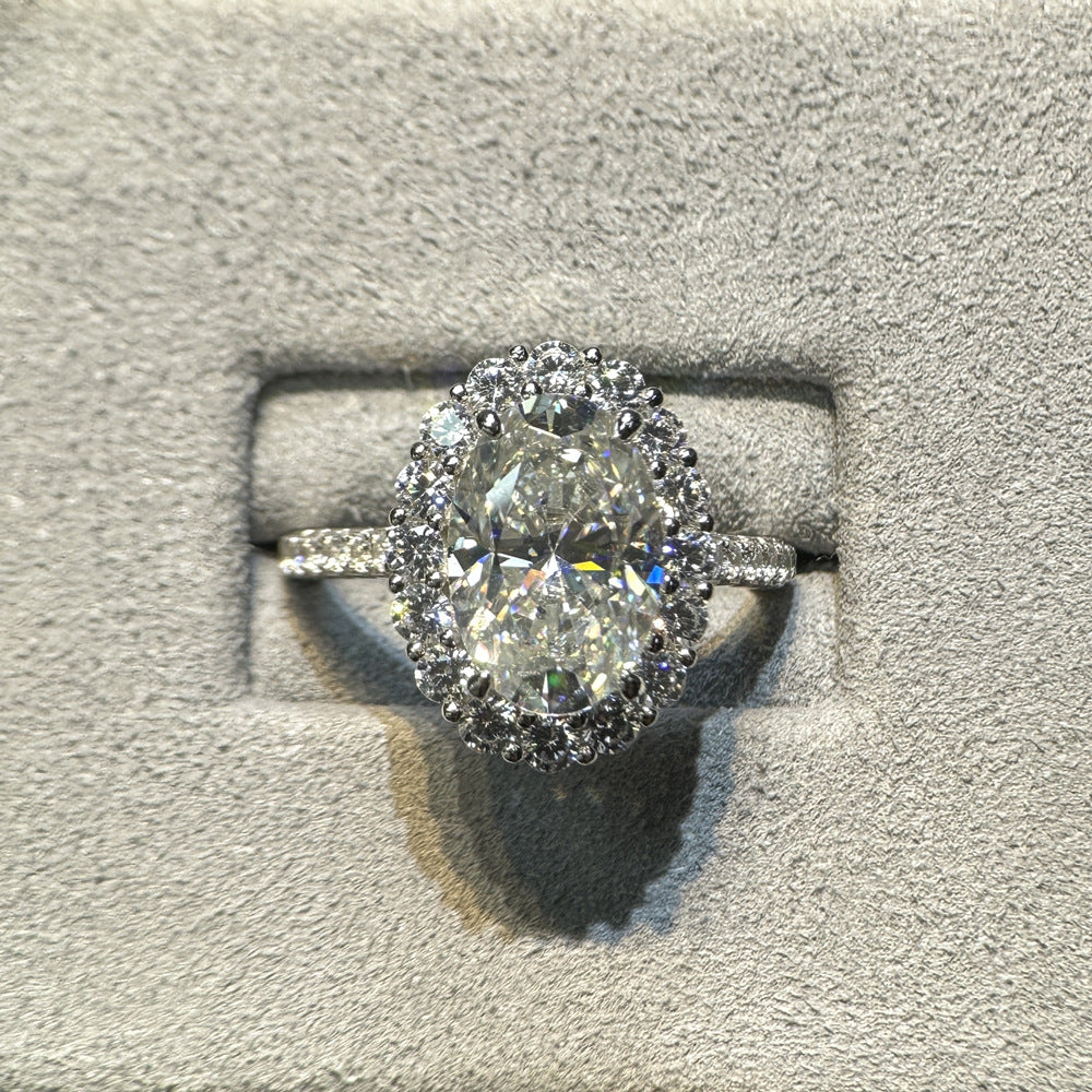Nuba Oval Moissanite Signature Ring