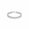 Nuba Hand-Beaded Sterling Silver Bracelet