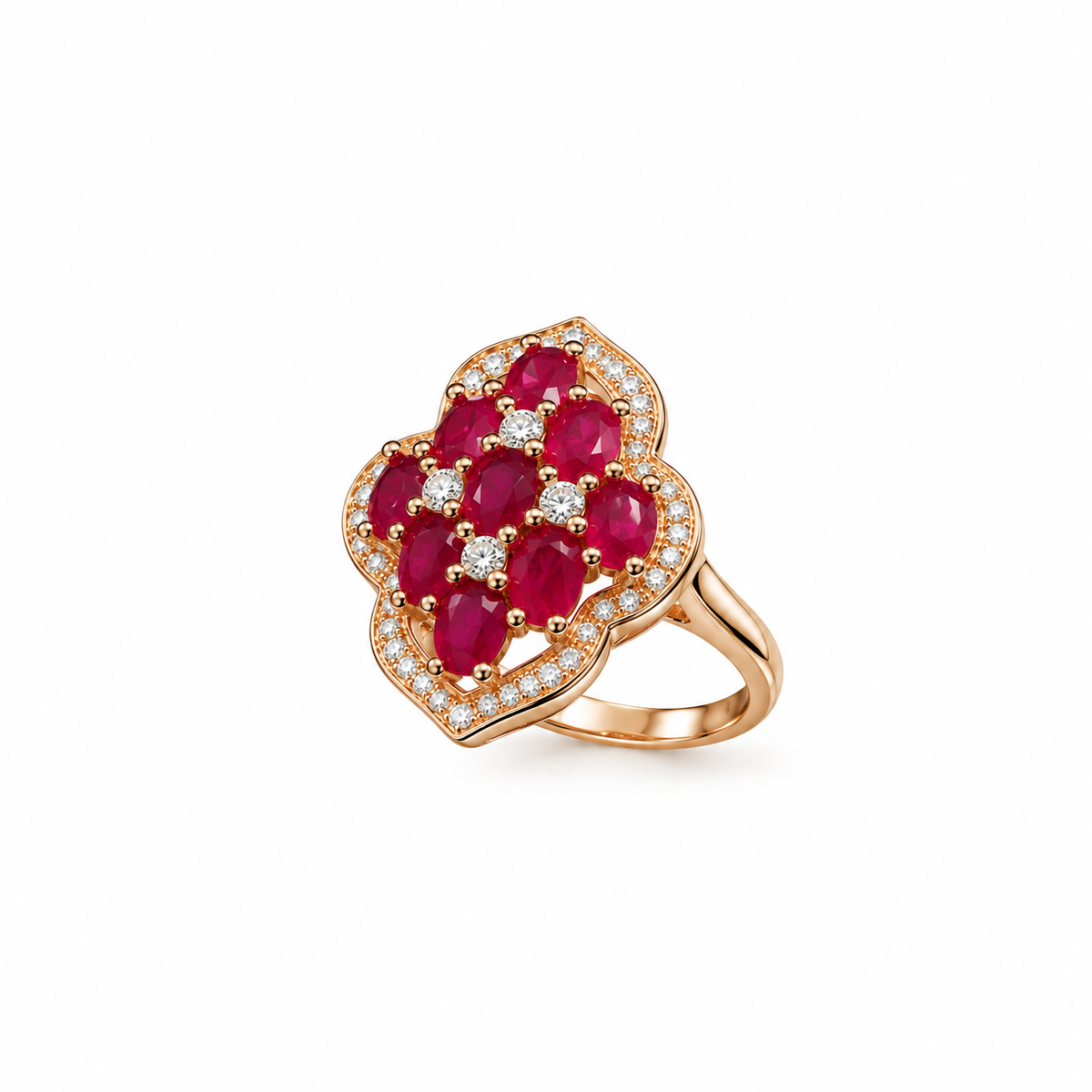 Nuba Ruby Bloom Signature Ring