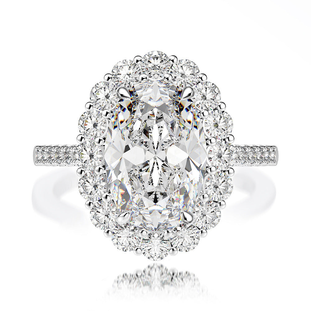Nuba Oval Moissanite Signature Ring