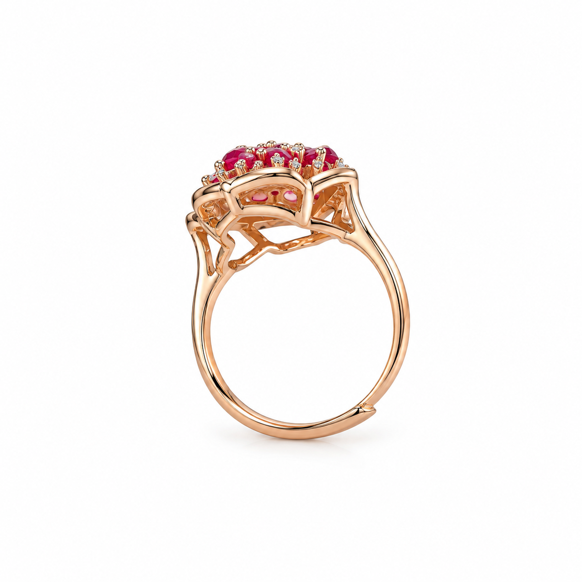 Nuba Ruby Bloom Signature Ring