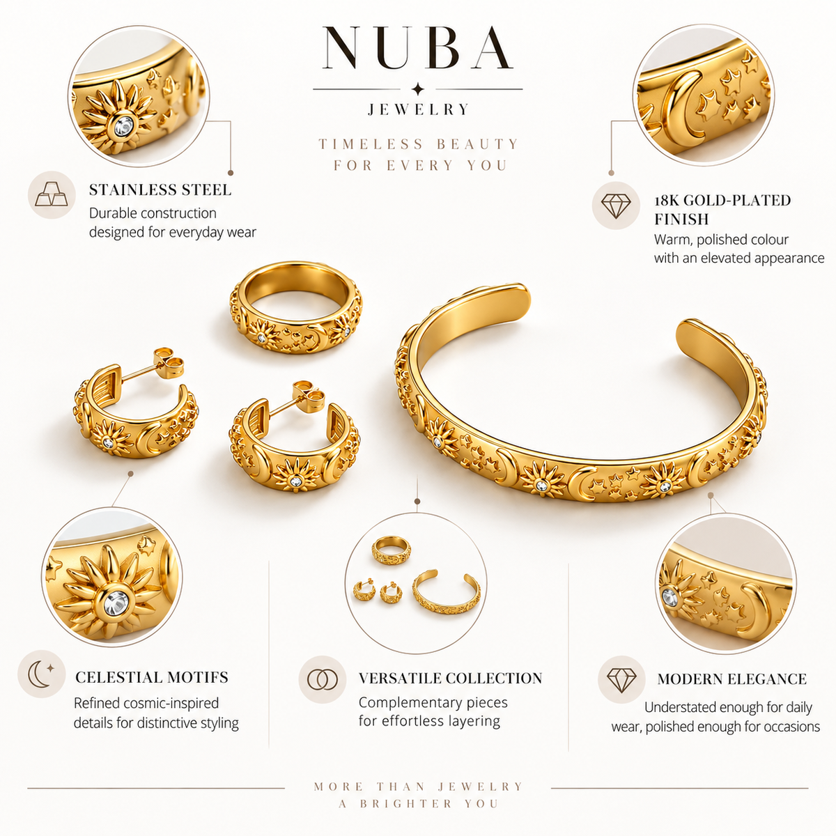 Nuba Celestial Jewelry Set