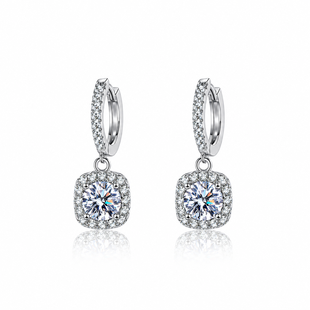 Nuba Classic Moissanite Drop Earrings