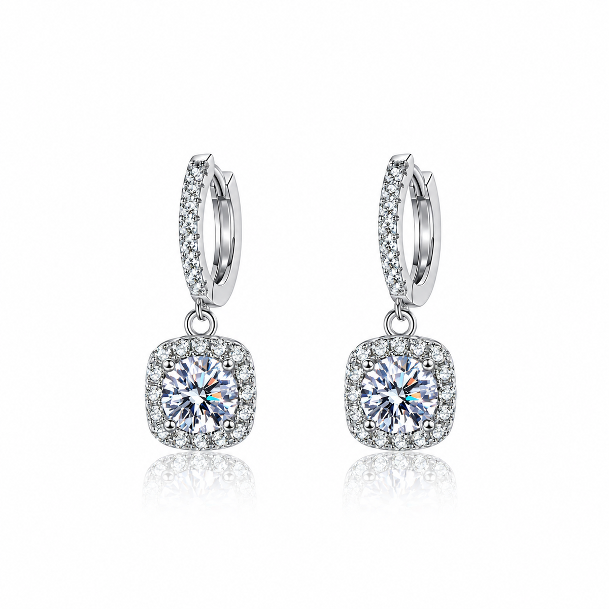 Nuba Classic Moissanite Drop Earrings