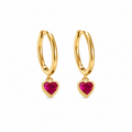 Nuba Heart Zircon Earrings