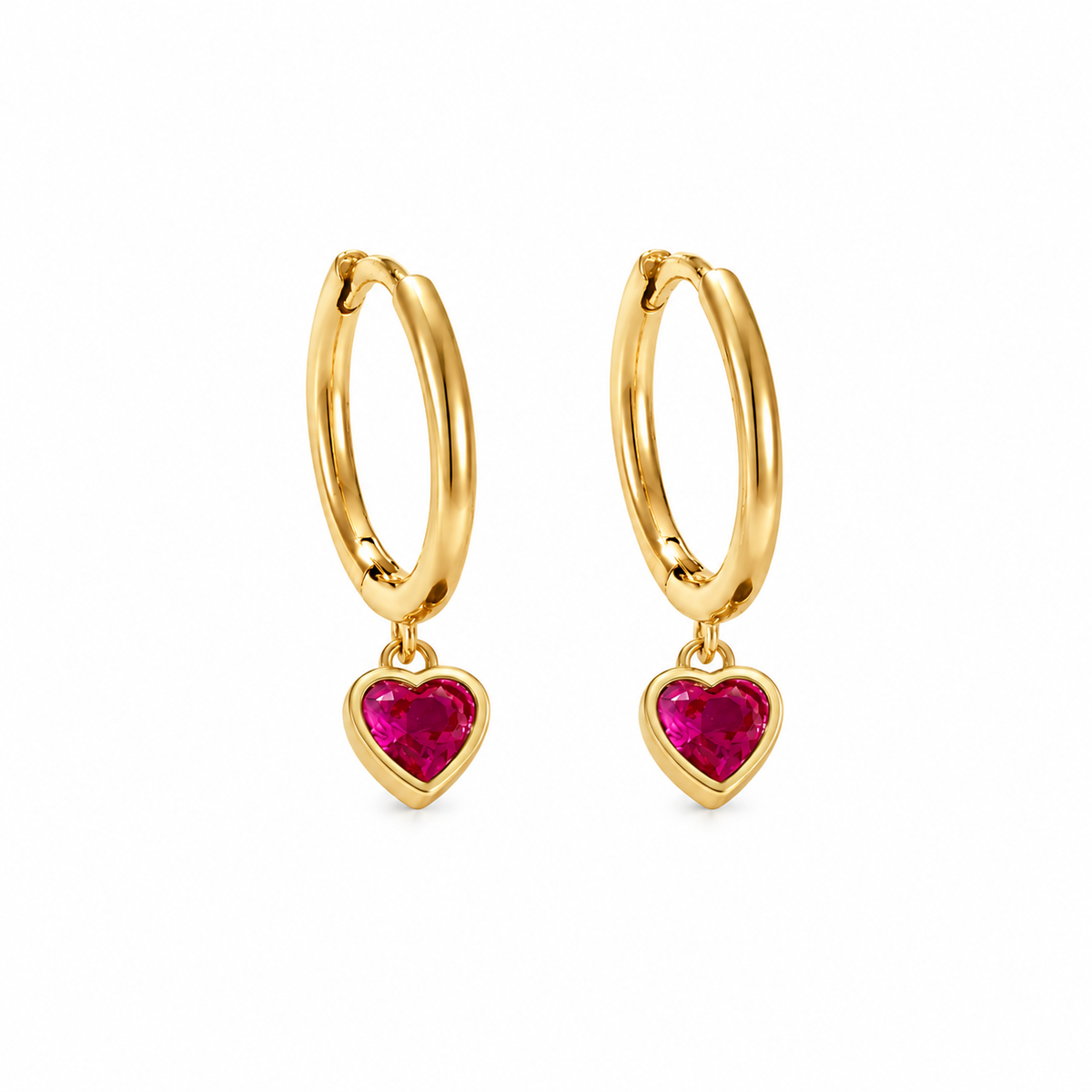 Nuba Heart Zircon Earrings