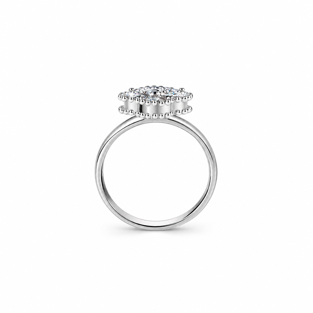 Nuba Seraphina Clover Moissanite Ring