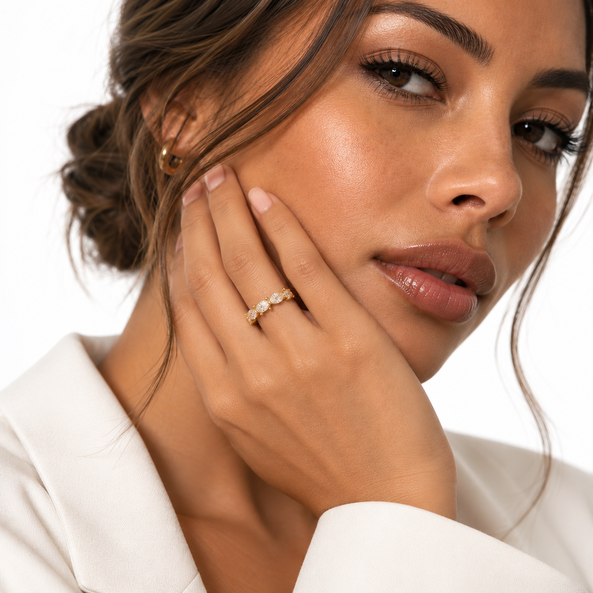 Nuba Marquise Moissanite Ring
