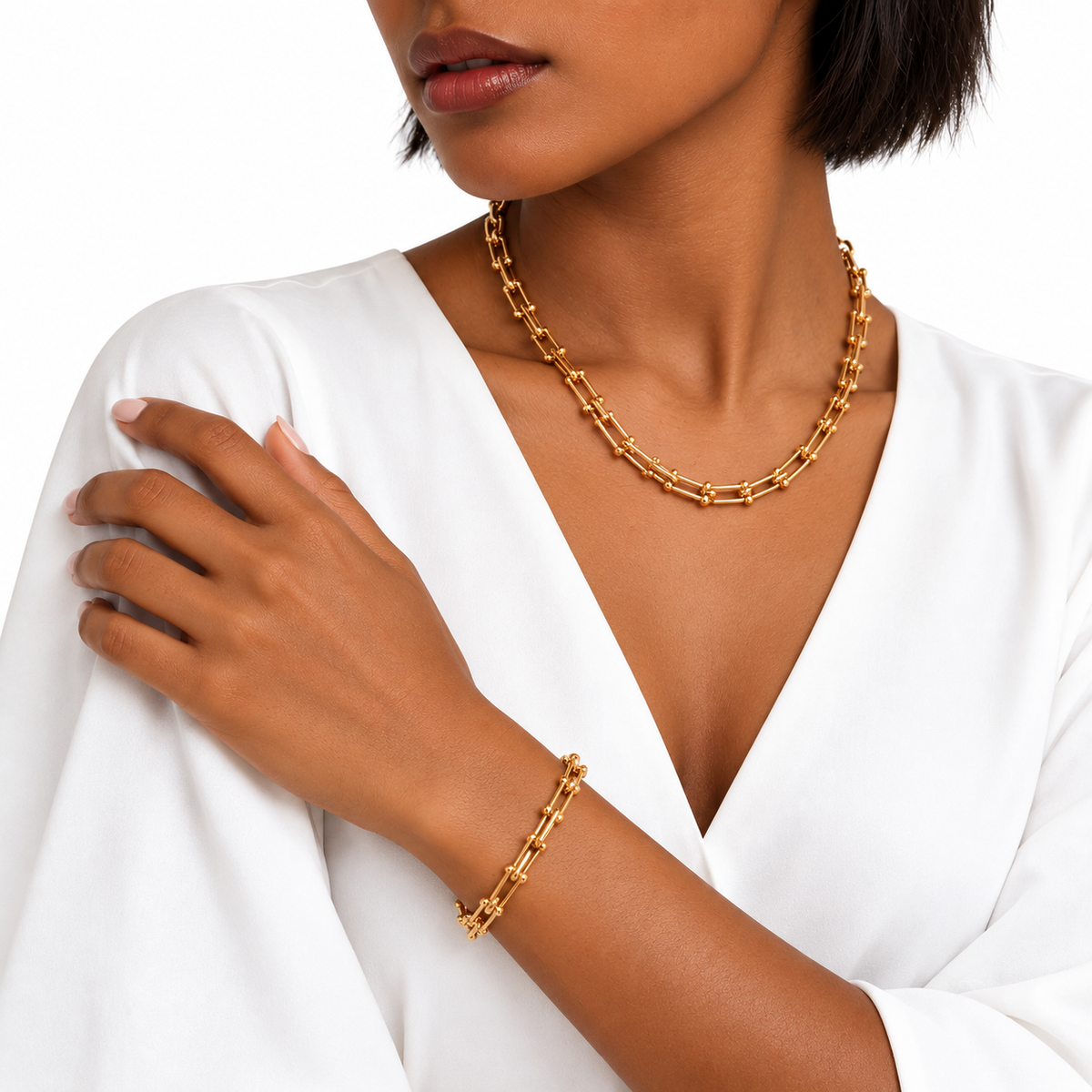 Nuba Horseshoe Jewellery Set
