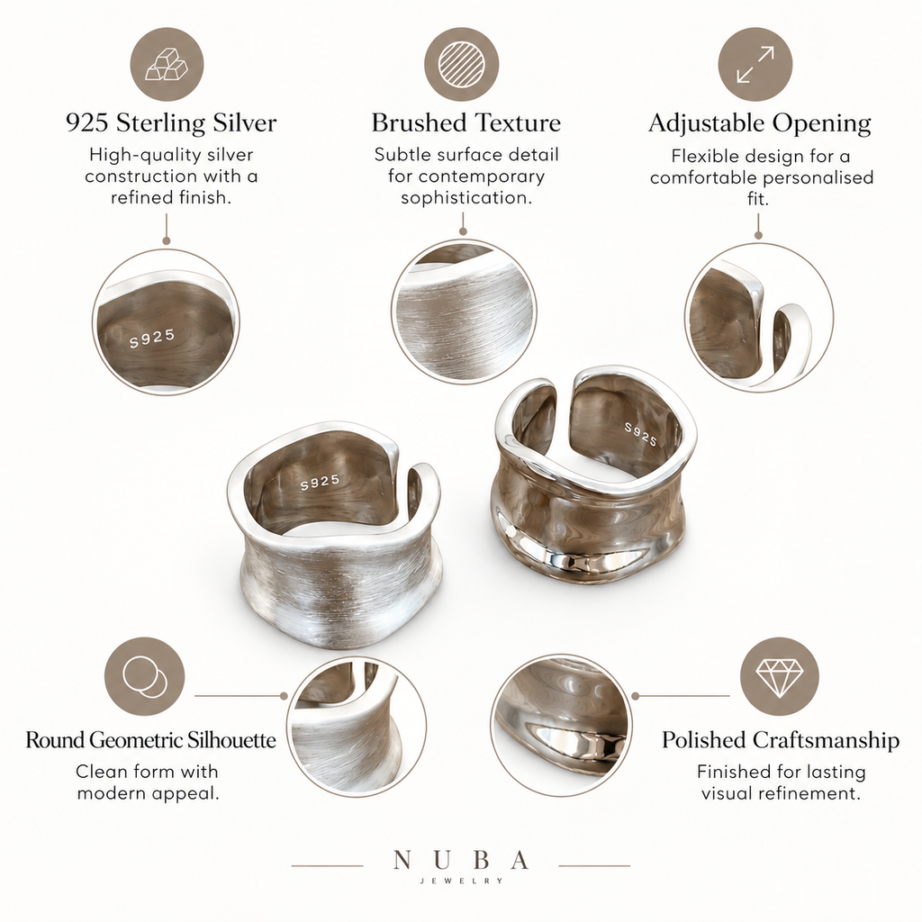 Nuba Geometric Open Ring