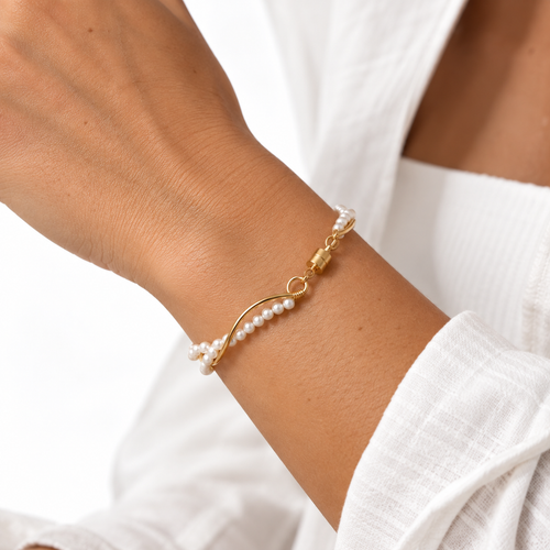 Nuba Aurelia Pearl Wrap Bracelet