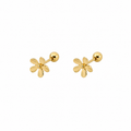 Nuba Petal Gold Stud Earrings