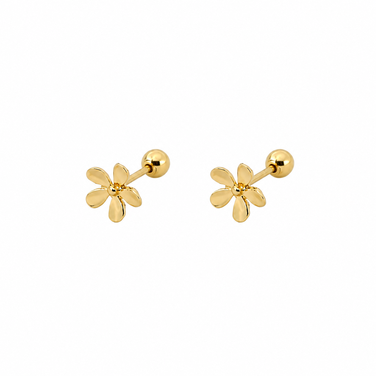 Nuba Petal Gold Stud Earrings