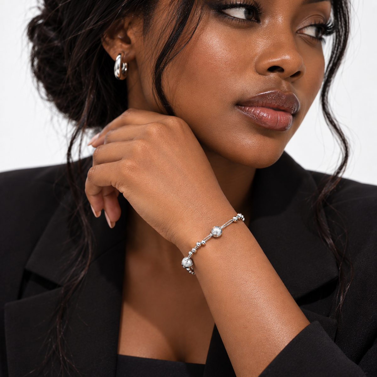 Nuba Cat's Eye Bead Bracelet